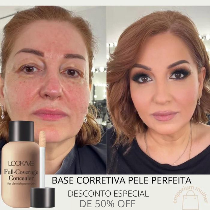 Base Corretiva Pele Perfeita - (Frete Grátis)