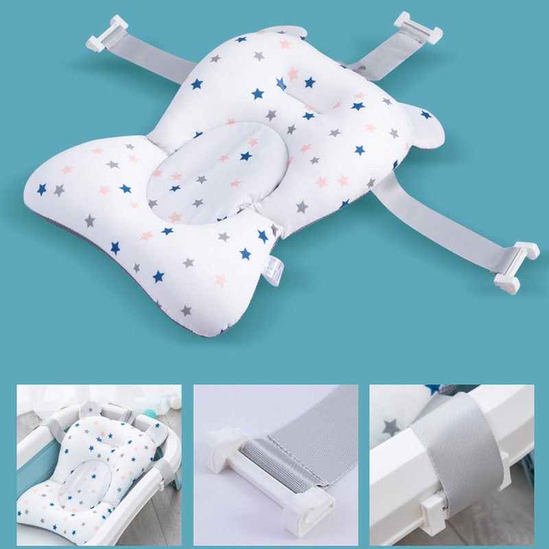 Assento Ajustável para Banheira do Bebê Branco